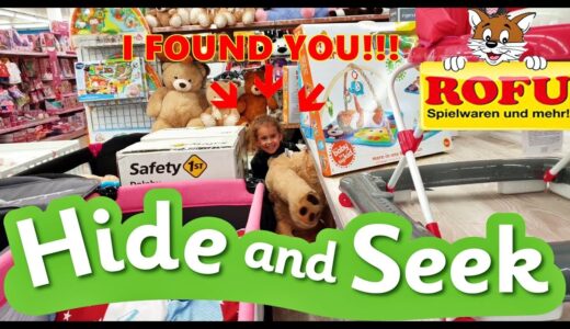 HIDE AND SEEK in ROFU Toy Store - Toy Hunt#15 Tanja's Family Fun edition