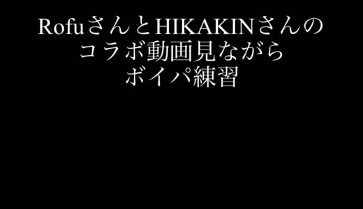 【練習】ヒューマンビートボックス RofuさんとHIKAKINさんのコラボ見ながら練習回