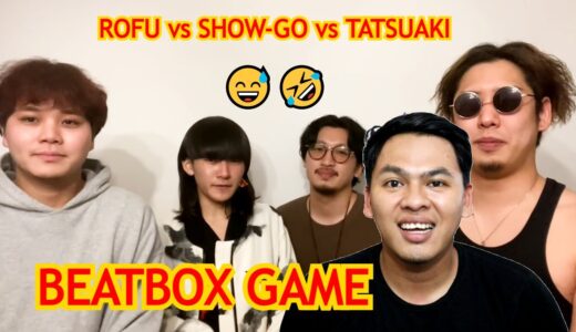 😂😂 Beatbox Game 🇯🇵 - SHOW-GO vs TATSUAKI vs ROFU アジアチャンピオン | Reaction