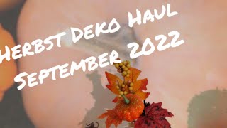 Herbst Deko Haul / September 2022 / Action, Tedi , KiK , Rofu